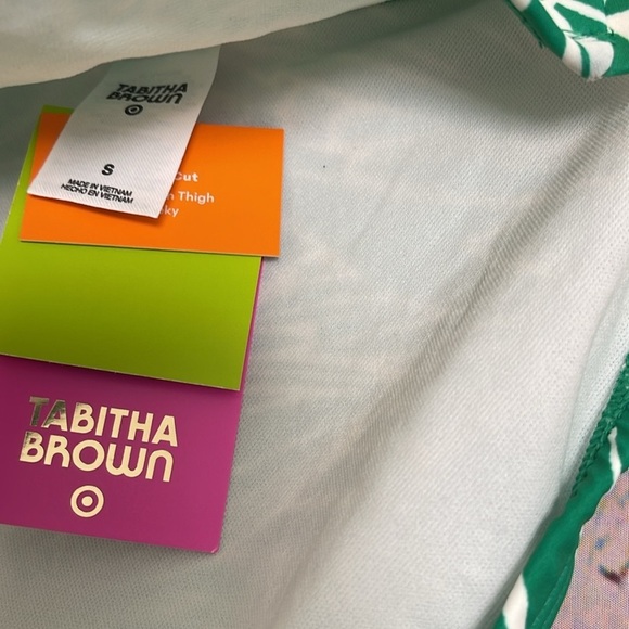 Tabitha Brown Green Leaf Bikini Small - Picture 3 of 5